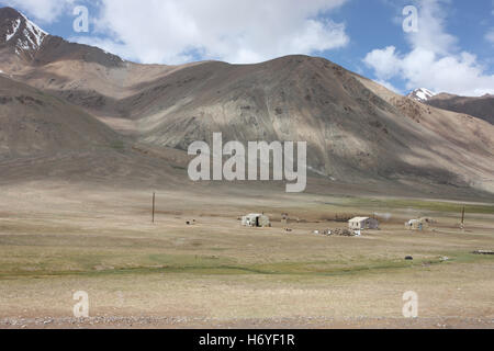 Pamir region Russian Federation Central Asia mountain landscapes Stock Photo