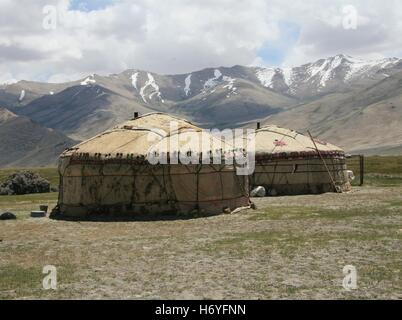 Pamir region Russian Federation Central Asia mountain landscapes Stock Photo