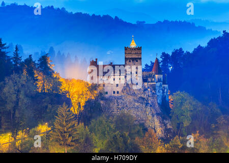 Brasov, Transylvania. Romania. The medieval Castle of Bran. Stock Photo