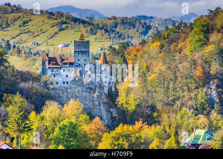 Brasov, Transylvania. Romania. The medieval Castle of Bran. Stock Photo