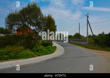 Landscape rural mountainous area in western Ukraine Stock Photo