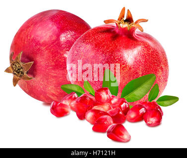 pomegranate isolated on white background Stock Photo