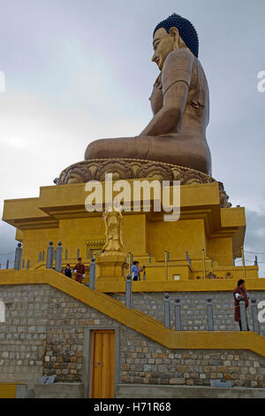 The Buddha Dordenma statue above Thimphu Stock Photo