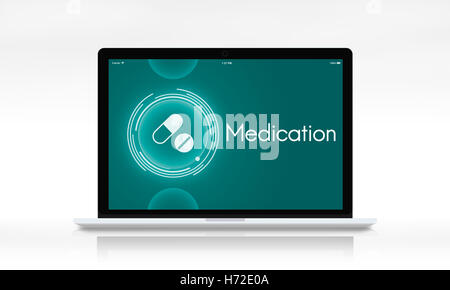 Drugs Medicine Healthcare Treatment Graphic Concept Stock Photo