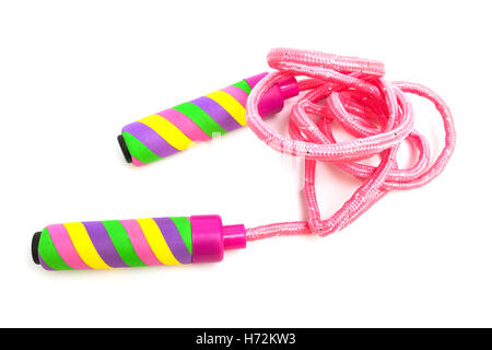 modern skipping rope on a white background Stock Photo