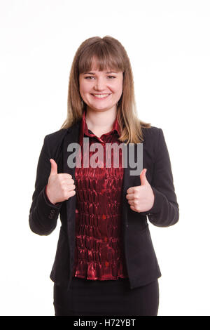 office laugh laughs laughing twit giggle smile smiling laughter laughingly smilingly smiles isolated portrait business dealings Stock Photo