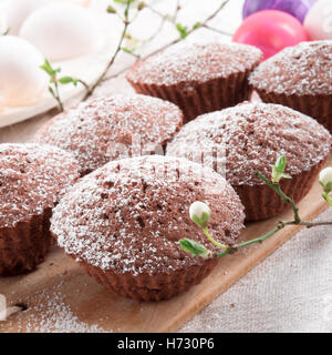 chocolate muffins Stock Photo