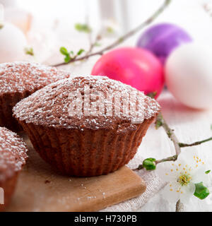 chocolate muffins Stock Photo