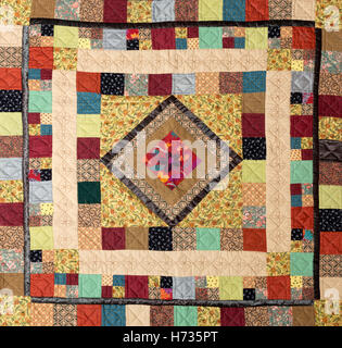 art colour vintage square traditional decoration textile abstract carpet retro decorative pattern creative fabric seamless Stock Photo