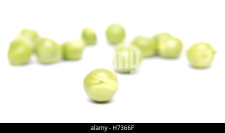 green peas isolated on white background Stock Photo