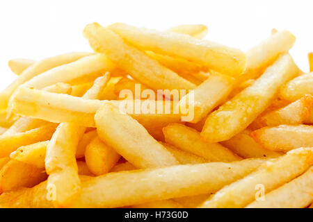 Crispy French fries with ketchup ready to eat Stock Photo