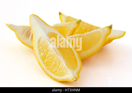 Lemon quarters Stock Photo