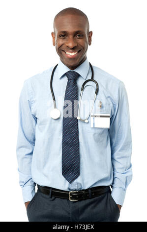 doctor physician medic medical practicioner guy laugh laughs laughing twit giggle smile smiling laughter laughingly smilingly Stock Photo
