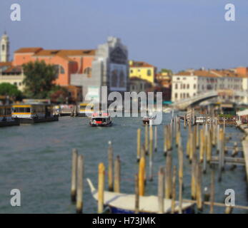 famous grand canale from Rialto Bridge, Venice, Italy Stock Photo