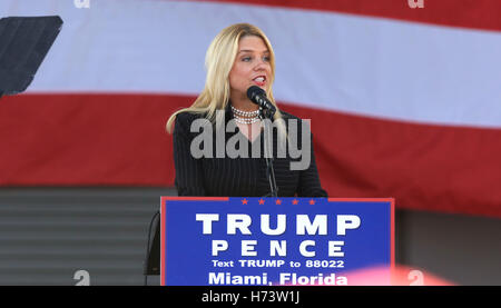 Attorney General Pam Bondi speaks before President Donald Trump at the ...