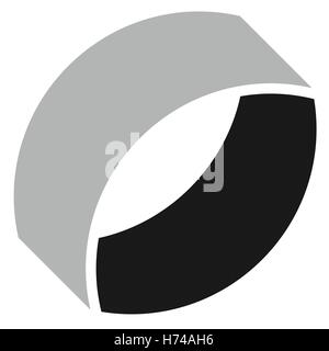 Abstract geometric icon / design element(s) isolated on white Stock Vector