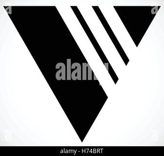 triangle stripes lines simple logo vector Stock Vector Image & Art - Alamy