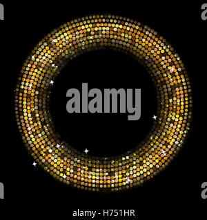 Circle Radius Abstract Golden Background Vector Illustration Stock Vector