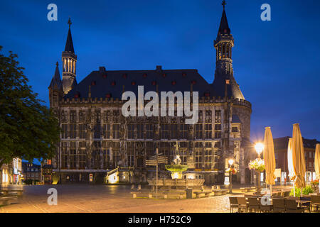 Rathaus (Town Hall), Aachen, North Rhine Westphalia, Germany Stock Photo