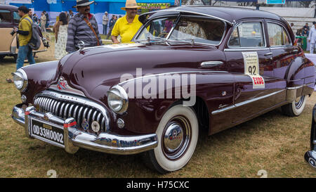 Vintage car Buick Eight (1958) on display at the Statesman Vintage Car Rally at Fort William Kolkata. Stock Photo