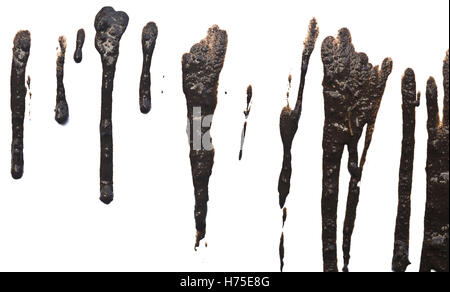 mud splatter isolated on white background Stock Photo