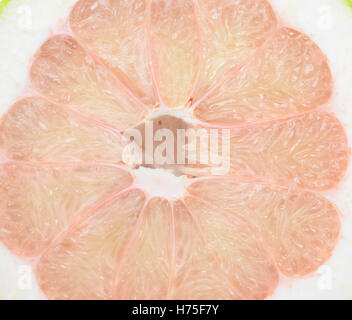 close up of ripe pomelo Stock Photo