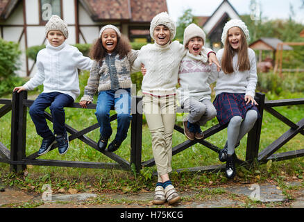 Kids laughing Stock Photo