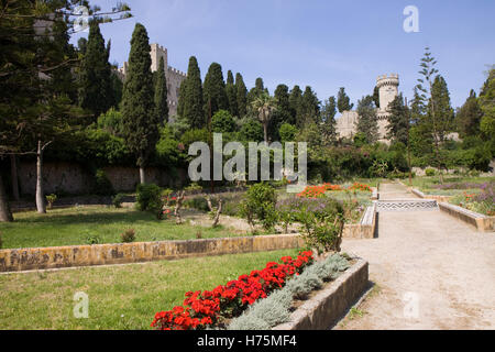 rodos historical centre in main town Stock Photo