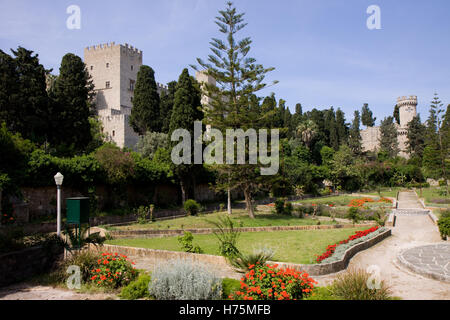 rodos historical centre in main town Stock Photo