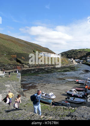 Boscastle Harbour, North Cornwall, England, UK Stock Photo