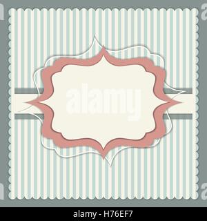 Vintage Invitation Card Stock Vector