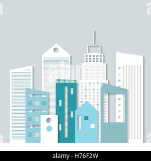 Modern Business City Concept Stock Vector