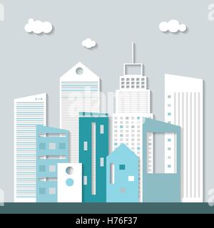 Modern Business City Concept Stock Vector