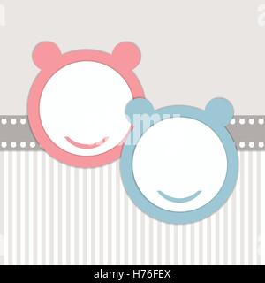 Baby Shower Invitation Card Stock Vector