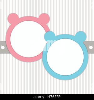 Baby Shower Invitation Card Stock Vector