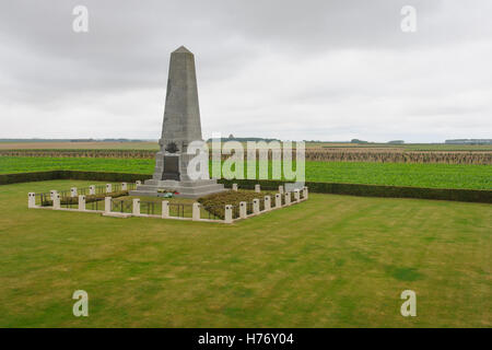 First Australian Division Memorial, Pozières, Somme, France Stock Photo