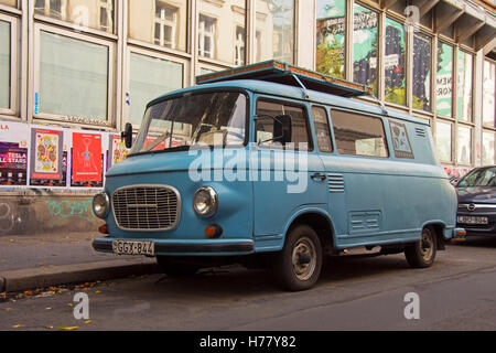 old vintage van Stock Photo