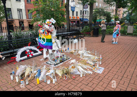 Gay Liberation Monument in NYC Stock Photo