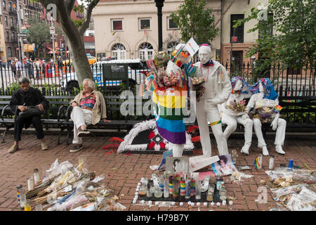 Gay Liberation Monument in NYC Stock Photo