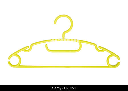 Baby clothes hangers isolated on white background Stock Photo