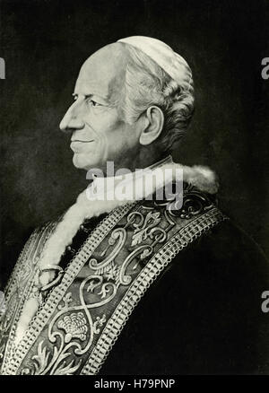 Portrait of Pecci Pope Leo XIII Stock Photo