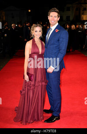 Joanne Froggatt and James Cannon attending the world premiere of A Street Cat Named Bob held at Curzon Mayfair, London. Stock Photo