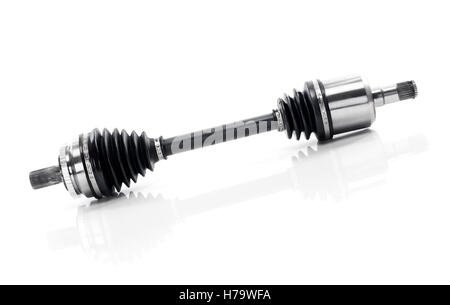 Volvo auto parts CV Drive Axle, Constant-Velocity Joint automotive transmission part isolated on white background Stock Photo