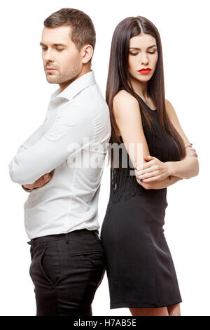 Portrait of a beautiful young happy smiling couple Stock Photo