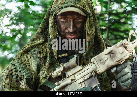 Navy SEAL Taliban hunter Stock Photo