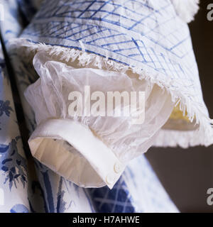 Sleeve detail and cuff of historical replica paper dress by Isabelle de Borchgrave Stock Photo