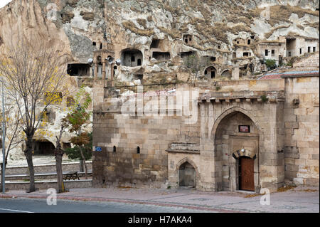 Cave dwellings in Urgup, Cappadocia,  Nevsehir Province, Turkey Stock Photo