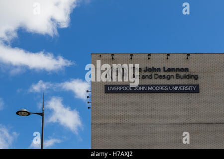 The John Lennon Art and Design Building, Liverpool John Moores University, Liverpool, UK Stock Photo