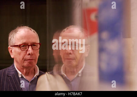 Edinburgh, UK. 4th November. 2016. Press view  Scottish National Gallery Modern Art (Modern Two) display new exhibition run from 5th November 2016 to 29th January 2017 called Happy Christmas! Cards From The Ian Fleming Collection. Supported by charities People's Postcode Lottery.  Pako Mera/Alamy Live News Stock Photo