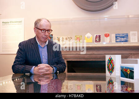 Edinburgh, UK. 4th November. 2016. Press view  Scottish National Gallery Modern Art (Modern Two) display new exhibition run from 5th November 2016 to 29th January 2017 called Happy Christmas! Cards From The Ian Fleming Collection. Supported by charities People's Postcode Lottery. Pako Mera/Alamy Live News Stock Photo